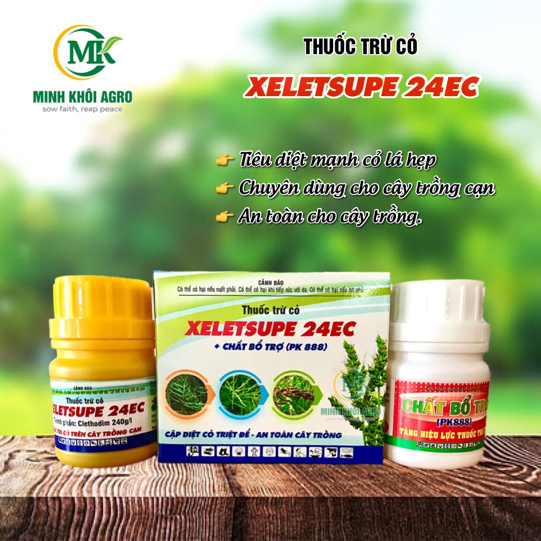 Thuốc trừ cỏ XeletSupe 24EC + Chất bổ trợ PK-9